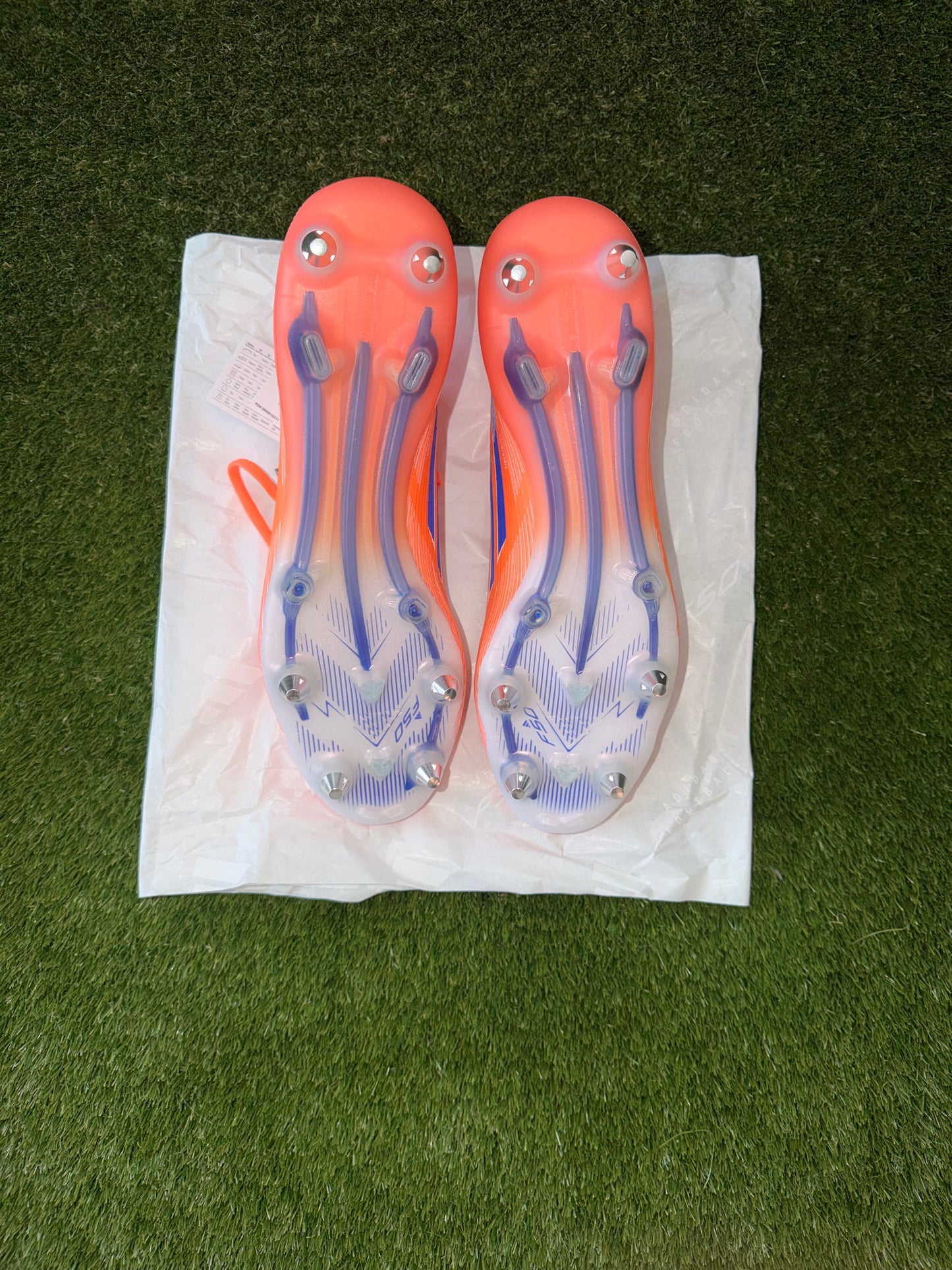 Adidas F50 Elite Laced Soft Ground Orange Blue